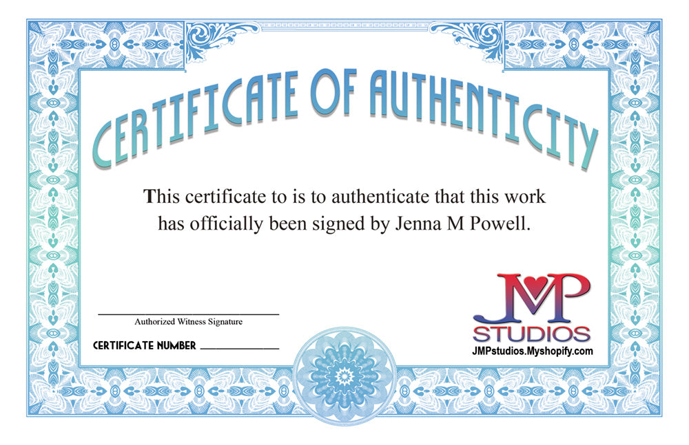 Certificate of Authenticity