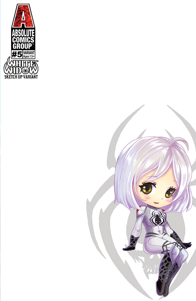 WW05 - White Widow #5 - White Widow Sketchup Chibi Version 1