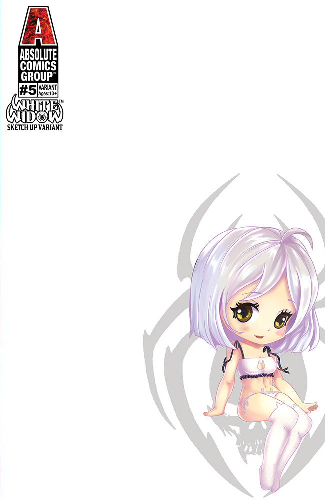 WW05 - White Widow #5 - White Widow Sketchup Chibi Version 3